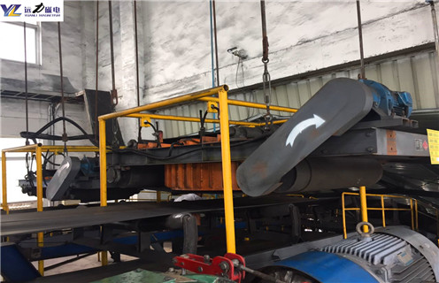 電磁自卸式除鐵器，天津電磁自卸式除鐵器吸8公斤_天津電磁自卸式除鐵器吸8公斤廠家配件_型號(hào)及工作視頻