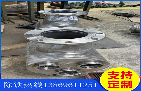 管道永磁除鐵器，成都管道永磁式除鐵器_成都管道永磁式除鐵器的動畫通過量計算應用安裝示意圖型12000高斯_可定制工作原理